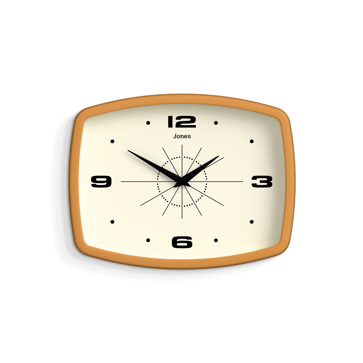 Jones Movie wall clock in mustard yellow 25cm Jones Clocks