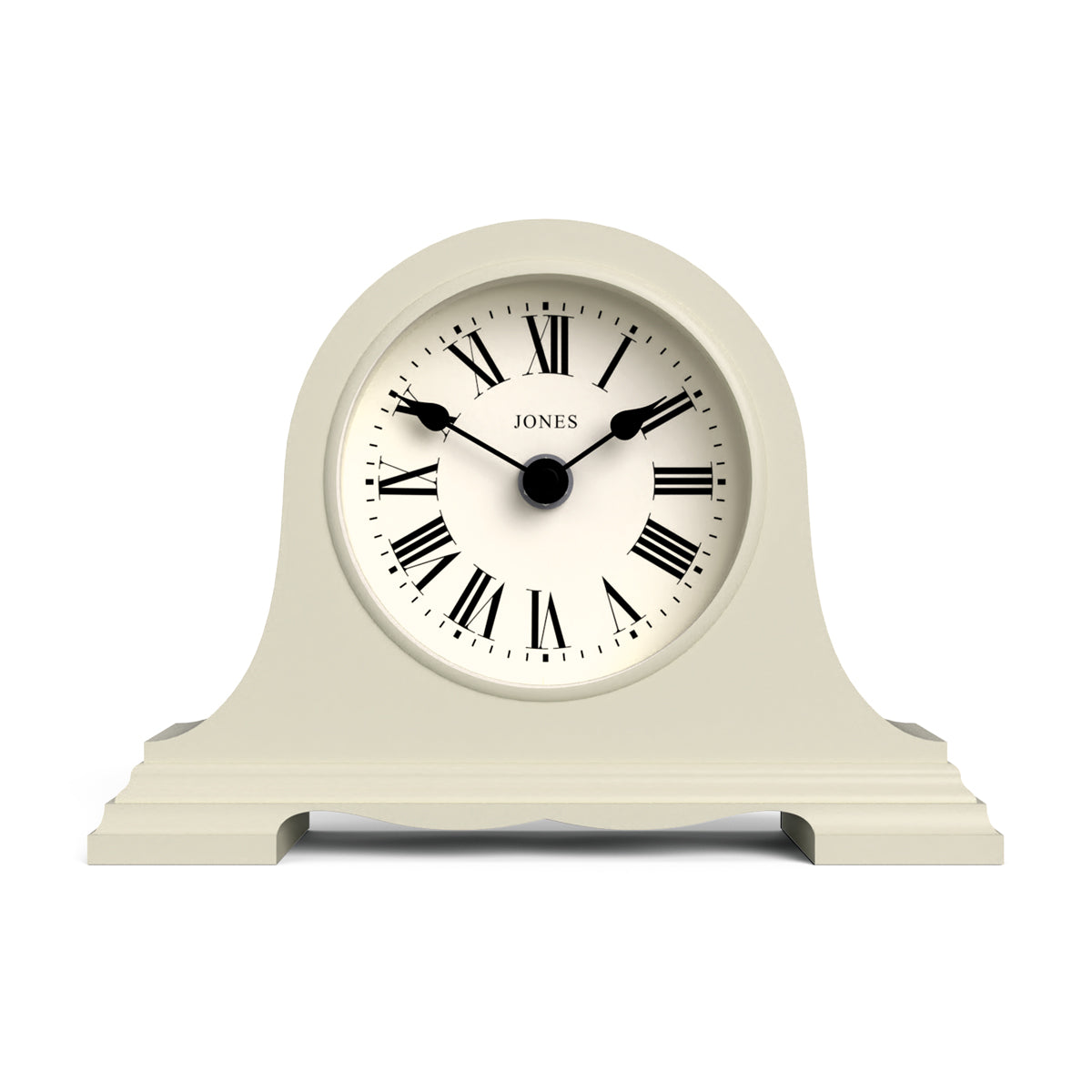 Jones Speakeasy mantel clock in pale cream Jones Clocks