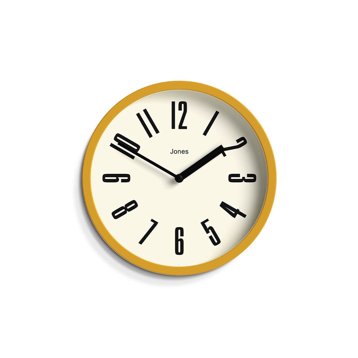 Jones Hot Tub Wall Clock in Yellow Jones Clocks