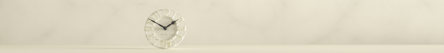 Mantel Clocks - Colour - White/Cream