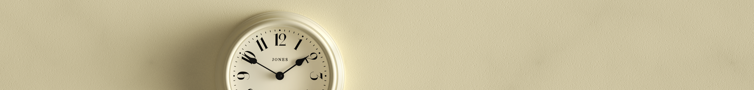 Wall Clocks - Colour - White/Cream