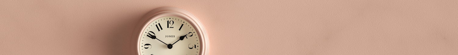Wall Clocks - Colour - Pink