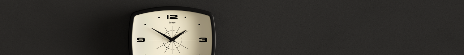 Wall Clocks - Colour - Black