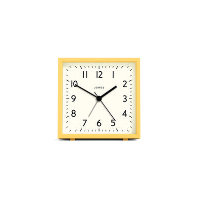 Jones Disc alarm clock in yellow