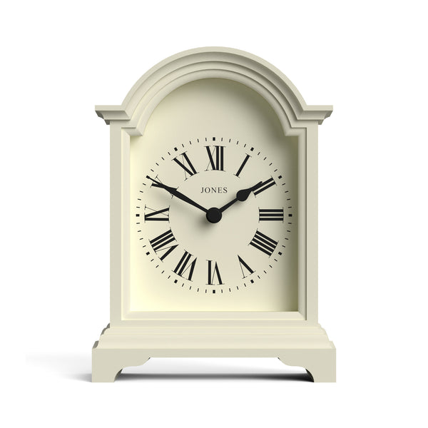 Jones Bistro mantel clock in pale cream