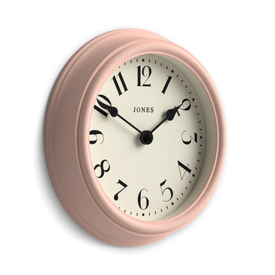 Jones Frieze wall clock in rose pink 23cm