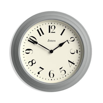 Grey Clocks - Jones Wall Clocks - Jones Clocks