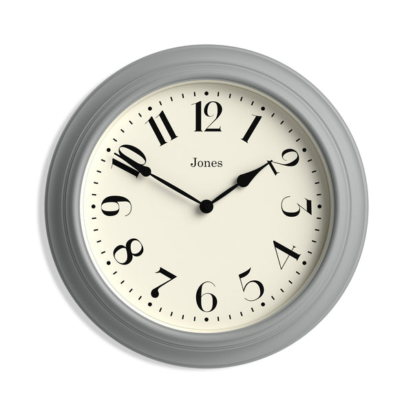 Jones Fenchurch wall clock in posh grey 40cm