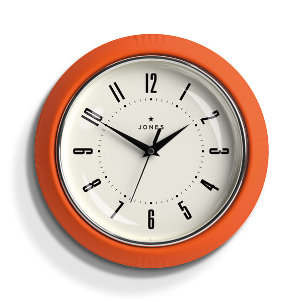 Jones Ketchup wall clock in orange 24cm