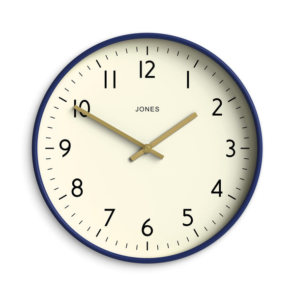 Jones Studio wall clock in dark blue 30cm