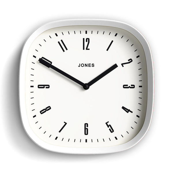 Jones Marvel wall clock in white 25cm