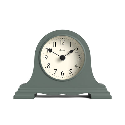 Jones Speakeasy mantel clock in asparagus green