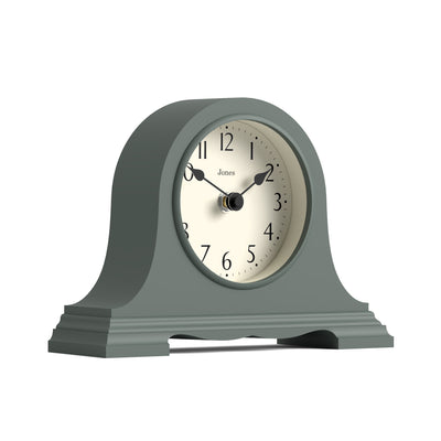 Jones Speakeasy mantel clock in asparagus green