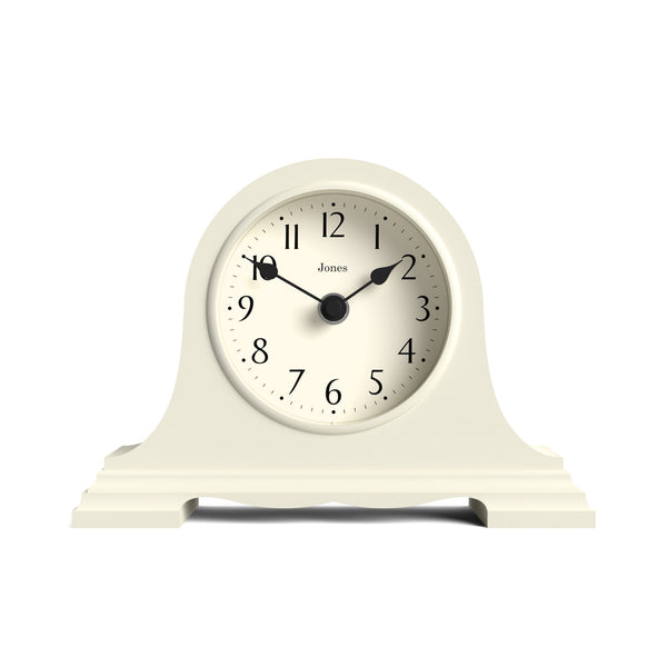 Jones Speakeasy mantel clock in pale cream