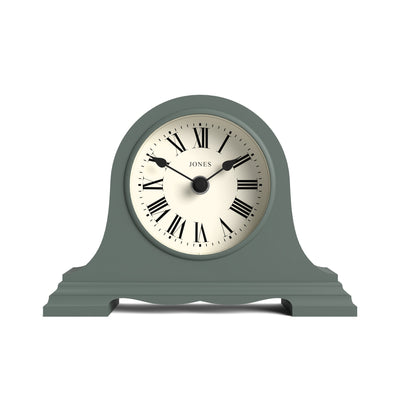 Jones Speakeasy mantel clock in asparagus green