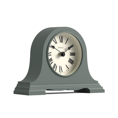 Jones Speakeasy mantel clock in asparagus green