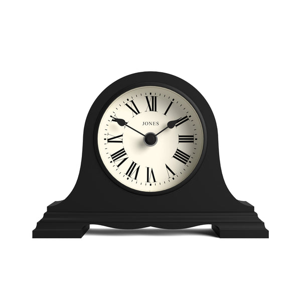 Jones Speakeasy mantel clock in black