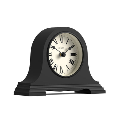 Jones Speakeasy mantel clock in black