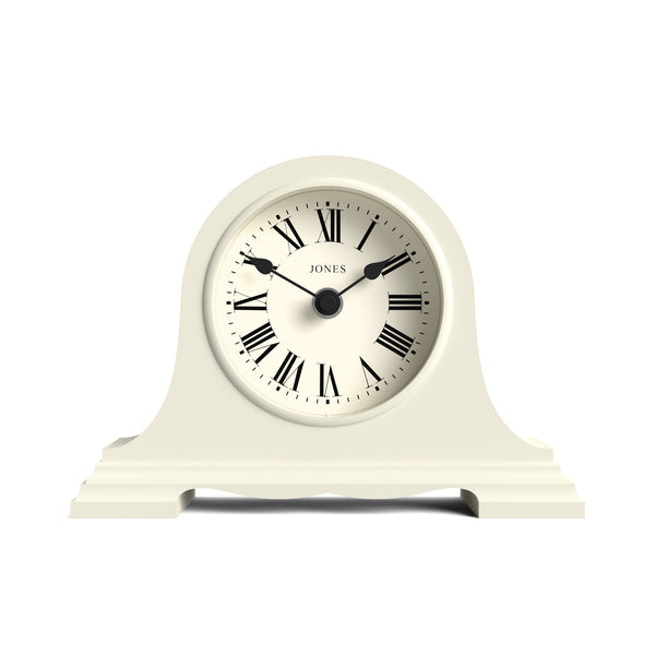 Jones Speakeasy mantel clock in pale cream