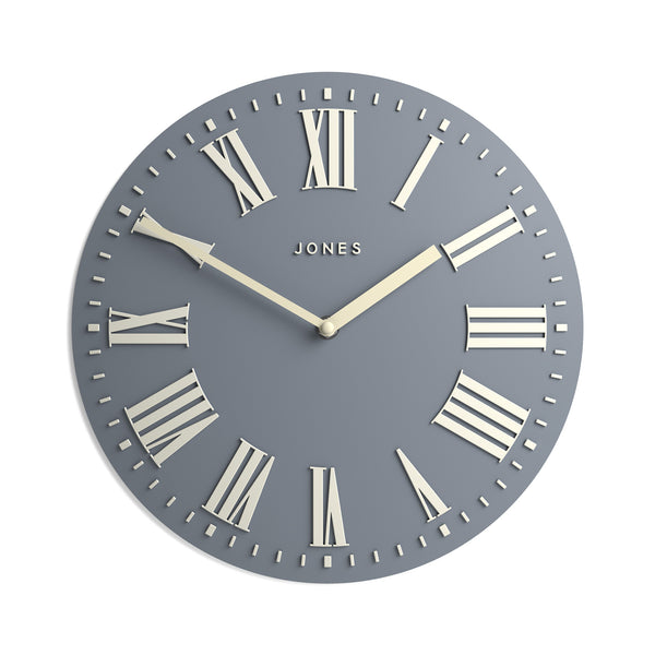 Jones Strand convex wall clock in french navy 30cm