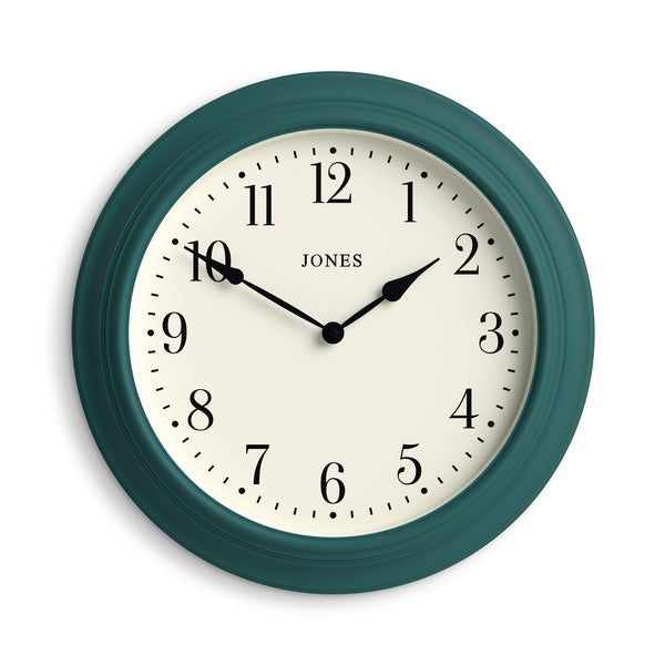 Jones Supper Club wall clock in ocean blue 40cm