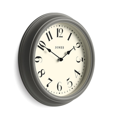 Jones Serenity wall clock in grey 30cm