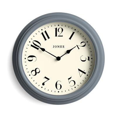 Jones Serenity wall clock in blue grey french navy 30cm