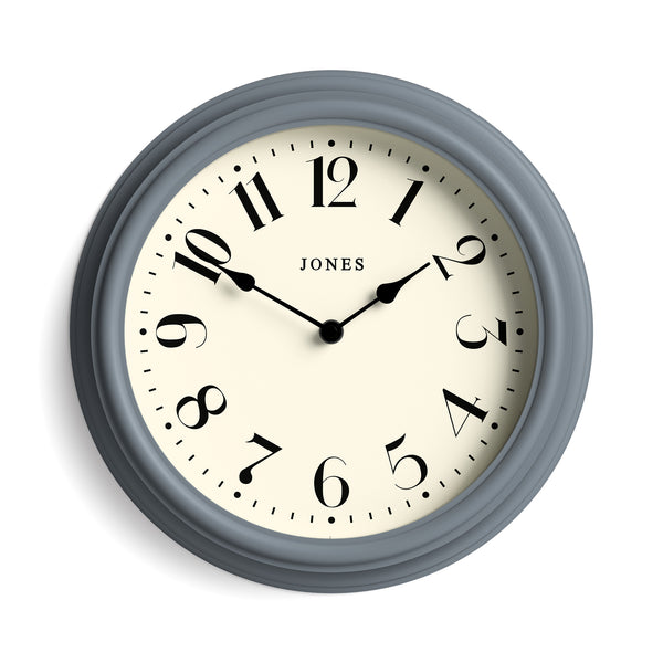 Jones Serenity wall clock in blue grey french navy 30cm