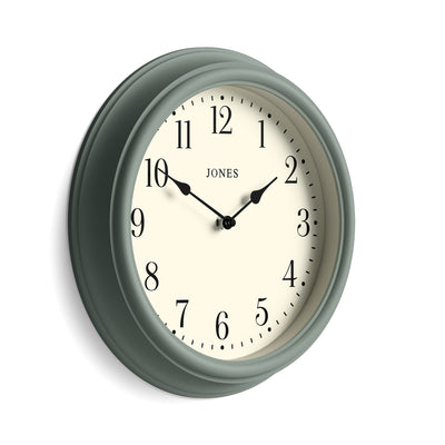 Jones Venetian wall clock in asparagus green 30cm