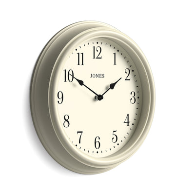 Jones Venetian wall clock in pale cream 30cm