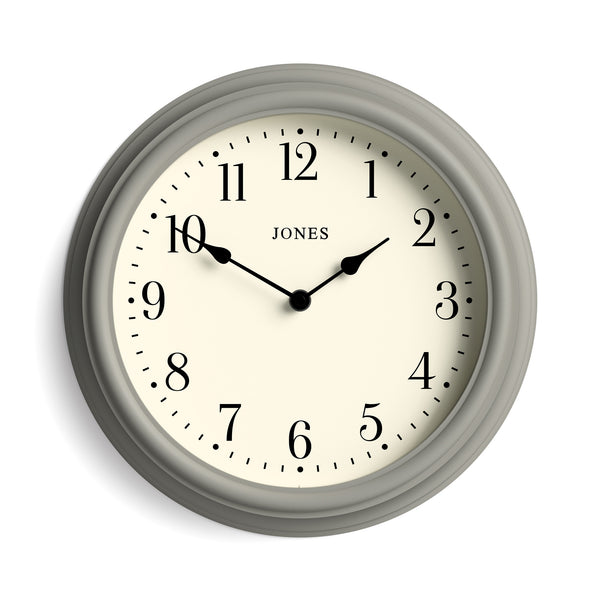 Jones Venetian wall clock in grey 30cm