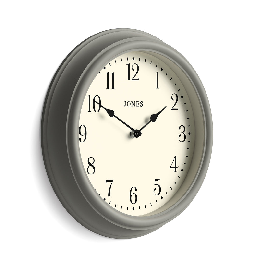 Jones Clock Design Jones Venetian wall clock in grey 30cm – Jones Clocks