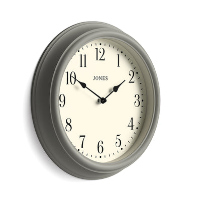 Jones Venetian wall clock in grey 30cm