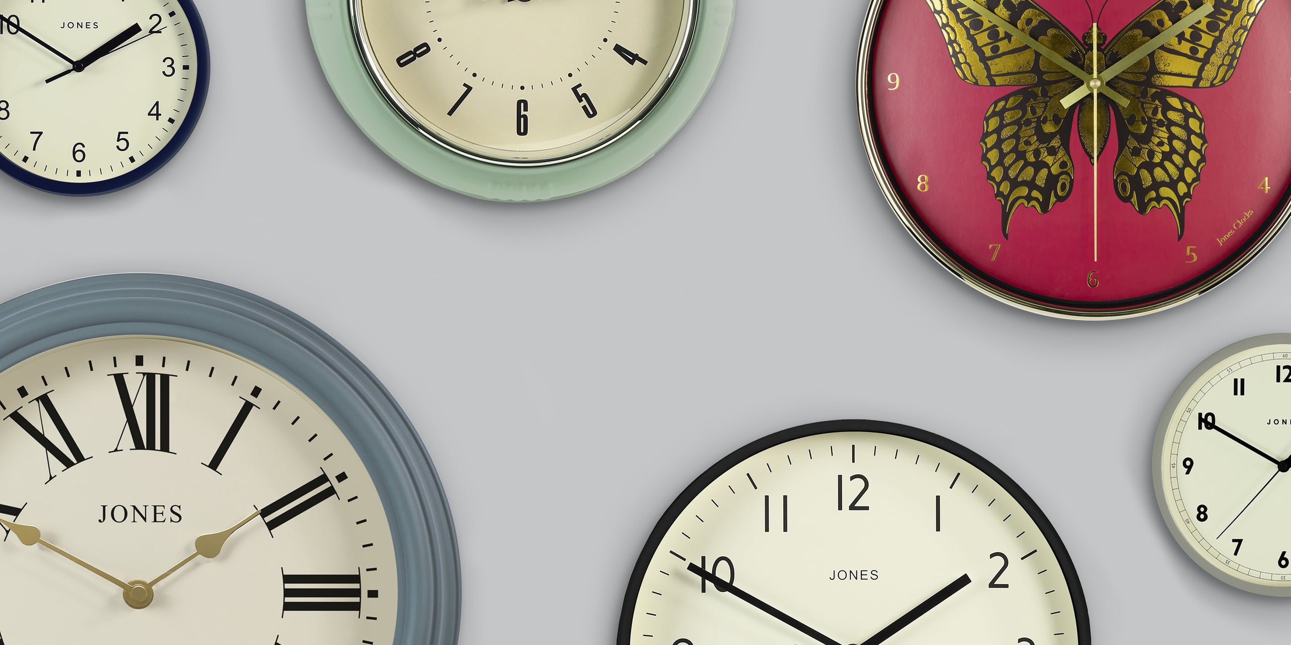 Jones Clocks Modern & Classic Wall Clocks