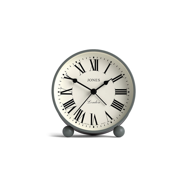 Jones Marble roman numeral alarm clock in sage green