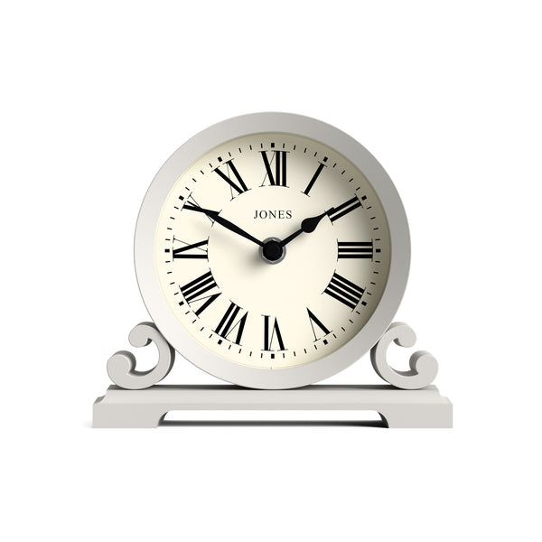 Jones Saloon mantel clock in overcoat grey