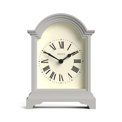 Jones Bistro mantel clock in grey