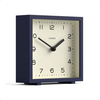 Jones Disco mantel clock in midnight blue