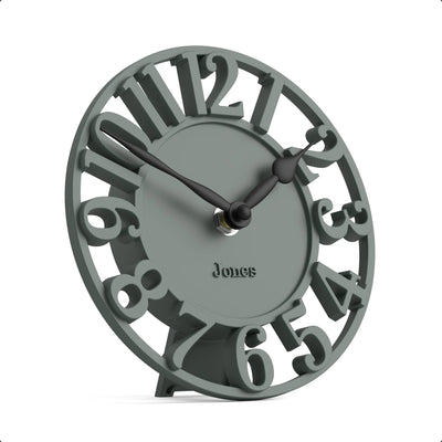 Jones Ealing mantel clock in asparagus green