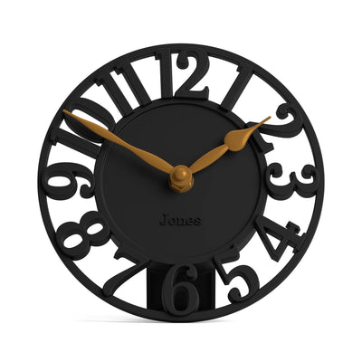 Jones Ealing mantel clock in black
