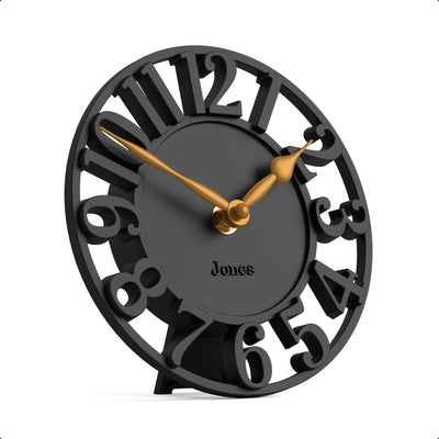 Jones Ealing mantel clock in black
