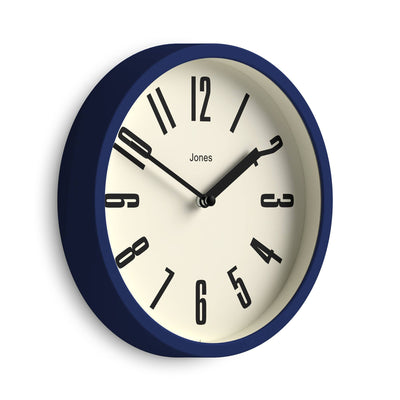 Jones Hot Tub wall clock in midnight blue 20cm