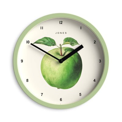 Jones Apple wall clock in matcha green 20cm