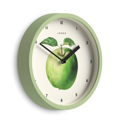 Jones Apple wall clock in matcha green 20cm