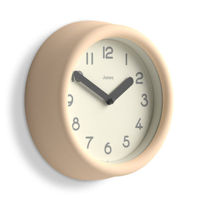 Jones Fuze wall clock in beige 22cm