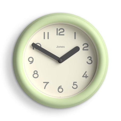 Jones Fuze wall clock in green 22cm