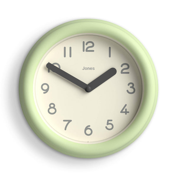 Jones Fuze wall clock in green 22cm