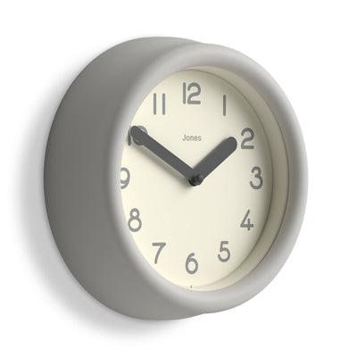 Jones Fuze wall clock in grey 22cm