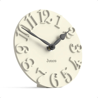 Jones Hampstead mantel clock in pale cream