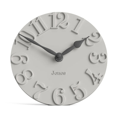 Jones Hampstead mantel clock in grey